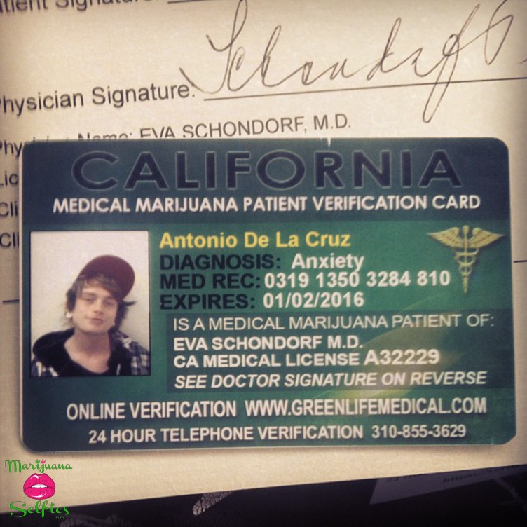 Antonio De La Cruz Selfie No. 966 - VOTE for this Marijuana Selfie!